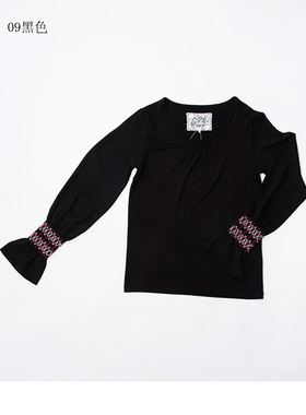 scolar/丝柯乐纯色袖口松紧打底衫  572090