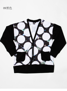 scolar/丝柯乐中性款印花图案开衫 372028