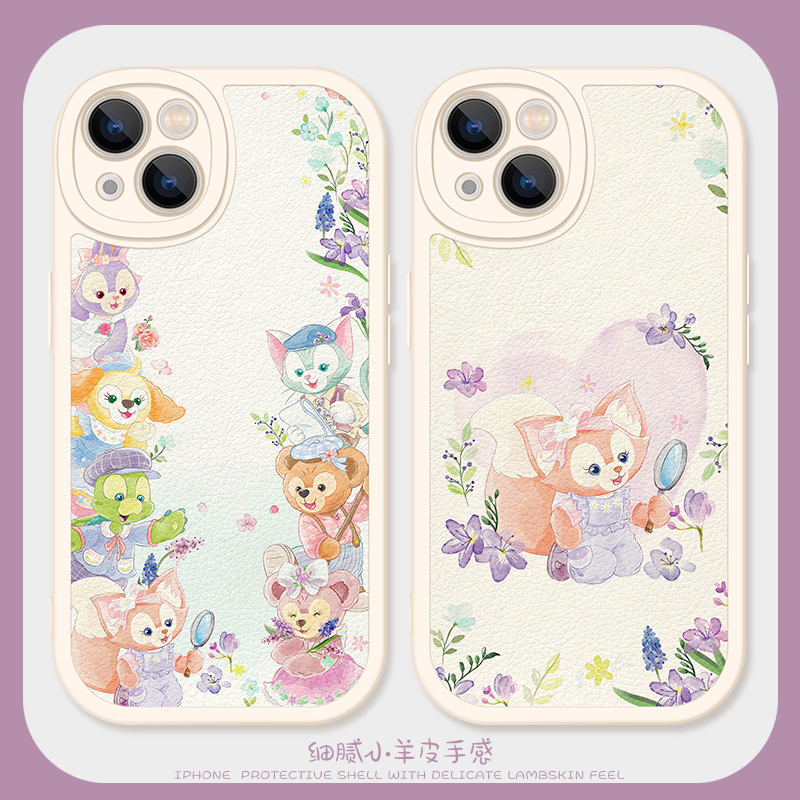 玲娜贝儿星黛露适用苹果7plus手机壳15promax硅胶iPhone14小羊皮11新款12全包xsmax女生xr迪士尼x可爱8p高级6