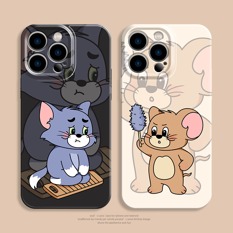 跪搓衣板猫和老鼠情侣手机壳