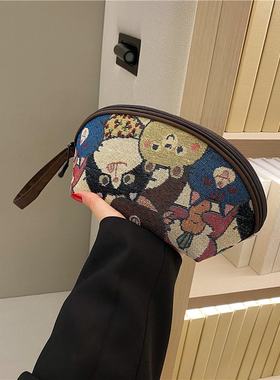 手拿包化妆包手机包帆布帆布休闲