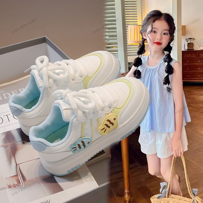 小鱼板鞋女童运动鞋中大童休闲鞋洋气儿童鞋子2025春秋新款小女孩