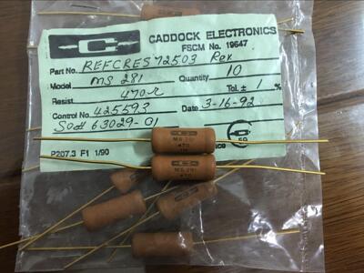 诚祥电子 美国全新原装 Caddock 470欧 金脚无感MS281系列电阻