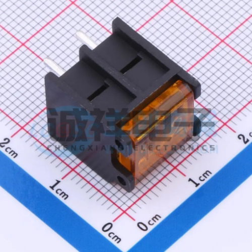 DBT50G-6.35-2P/3/4/5/6/-/10p铜直针带盖子6.35mm栅栏式接线端子