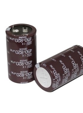 450V820UF 日本黑金刚电解电容 820UF 450V 35X60 CE 105度 方脚