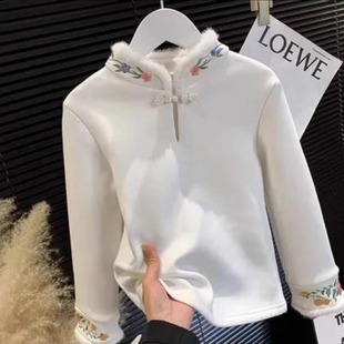 女童马面裙搭配上衣加绒卫衣内搭打底衫新中式国风秋冬儿童拜年服