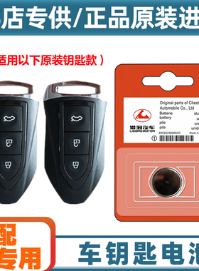 4S店专用 适用 2018款 猎豹CS9 EV300电动汽车钥匙遥控器电池电子