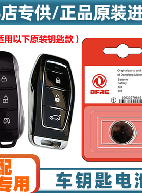 汽配原厂 适用2020-2021款东风风光580Pro汽车钥匙遥控器电池电子