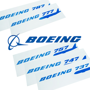 我爱飞行|波音BOEING长条防水车贴旅行拉杆箱贴不干胶潮贴