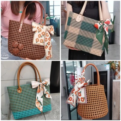 diy手提包编织手工编织材料包