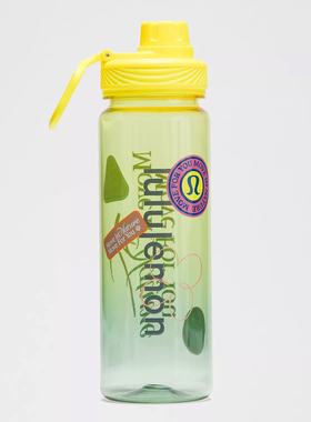 国现LULULEMON透明运动水壶BacktoLifeClearBottle【吸管/旋钮】