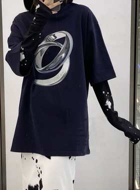 sugi 24fw小众新品 wedding ring对戒印花设计 男女情侣款宽松T恤