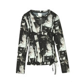 2026年春装 女 针织衫 Outlets专柜 高端MN系列侧边抽绳设计套头长袖