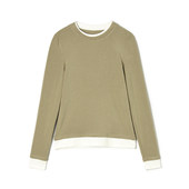 2026年春装 女 打底拼色高弹针织衫 Outlets专柜 高端MN系列套头长袖