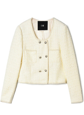 Outlets专柜撤柜正品 LY春装2026新款小香风高级感上衣短款外套女