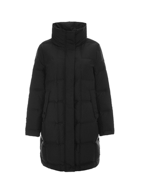 奥莱专柜品牌撤柜正品 HZ冬装新款 简约休闲中长款白鸭绒羽绒服女