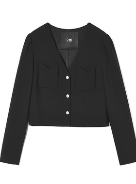 奥莱专柜品牌撤柜正品 LY春装2026新款 小个子百搭上衣短款外套女