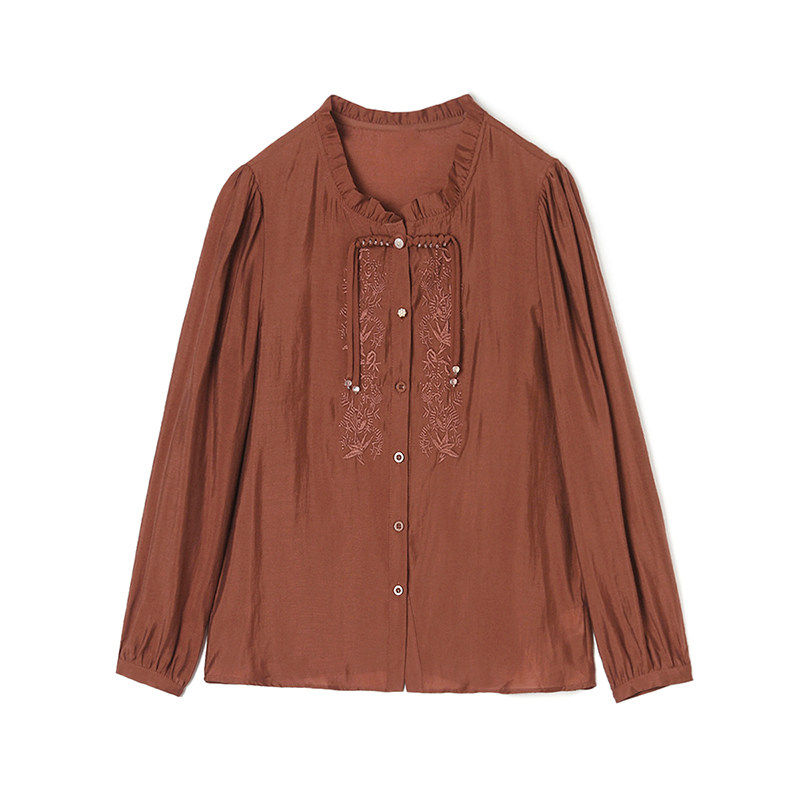 奥莱专柜品牌撤柜正品 HH春装2026新款 都市女性上衣通勤风衬衫女