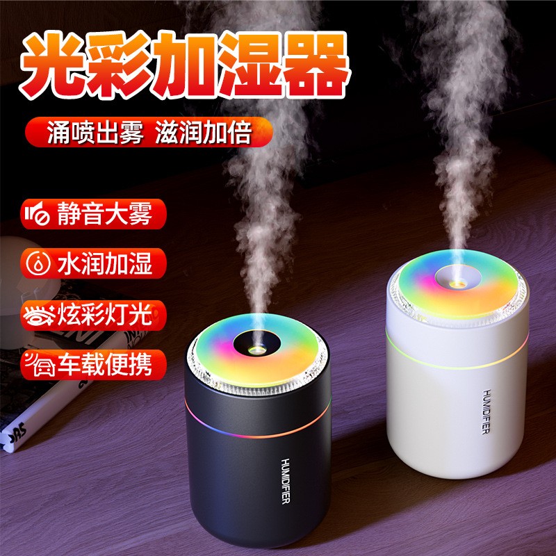 2026新款车载香薰家用炫彩加湿器