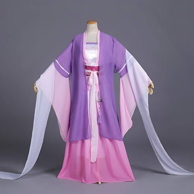 魔道祖师cos江厌女童古装清新淡雅汉服古风裙子赠送配饰