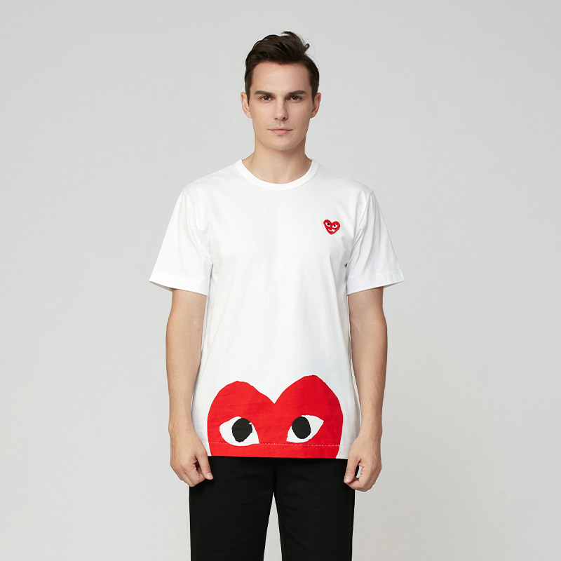 【孤品捡漏】美式高街情侣装夏季短袖T恤男女款纯棉印花tee打底衫