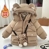 冬季 洋气男宝宝棉衣外套儿童装 加厚保暖棉袄 冬款 男童羽绒棉服韩版