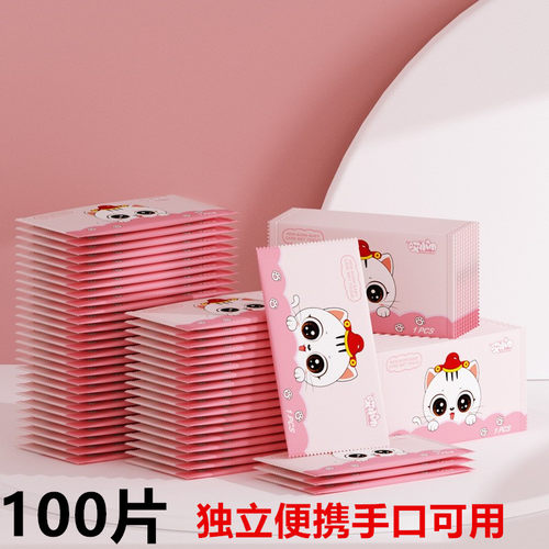 独立装100片独立包装儿童湿纸巾