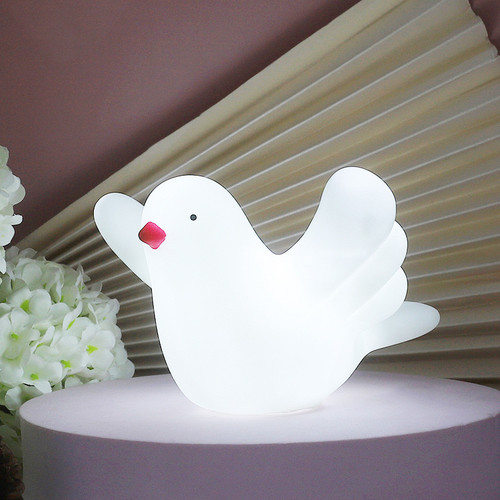 创意和平白鸽子小夜灯表演合唱手捧道具卧室床头装饰摆件少儿礼品