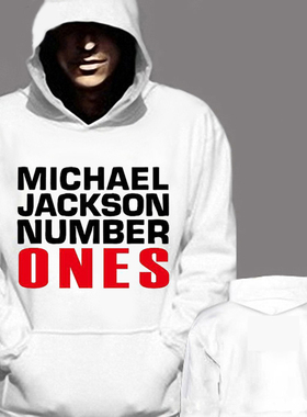 2023MichaelJackson迈克杰克逊MJ卫衣周边文字衣服白色男女装同款