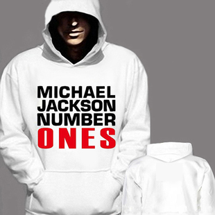 2023MichaelJackson迈克杰克逊MJ卫衣周边文字衣服白色男女装同款