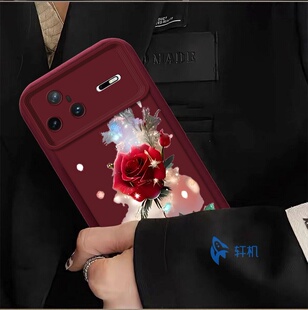 天眼阶梯大红玫瑰适合华为nova15pro手机壳硅胶保护KLE AL00U防摔软全包边