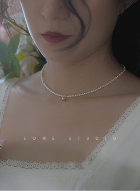 原创天然法式慵懒风手工珍珠项链