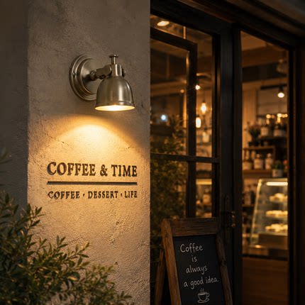 包豪斯工业风卧室床头壁灯复古咖啡店过道走廊门头招牌墙壁灯