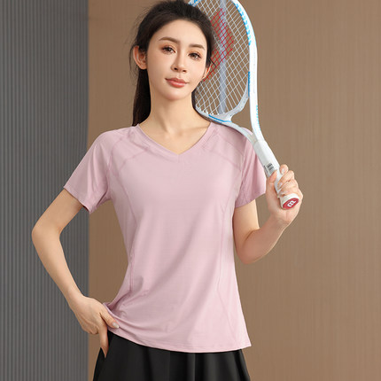 2026新款大码运动短袖女上衣夏季宽松显瘦速干健身跑步瑜伽服T恤