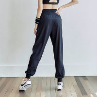 A plus-size, chubby girl, 200 pounds, yoga, high-waisted, quick-drying, casual women's loose, tight-fitting, and flared sports pants thumbnail 3