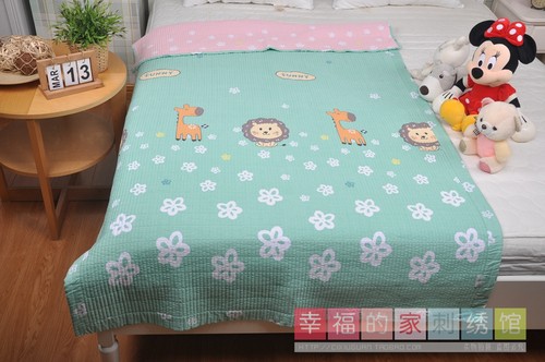 韩国外贸纯棉水洗学生凉垫床单