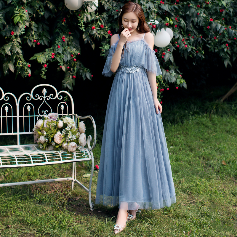  Gauze sleeve suspender blue gray B long model 083+XXL (140-160 catties)   + $0.19 