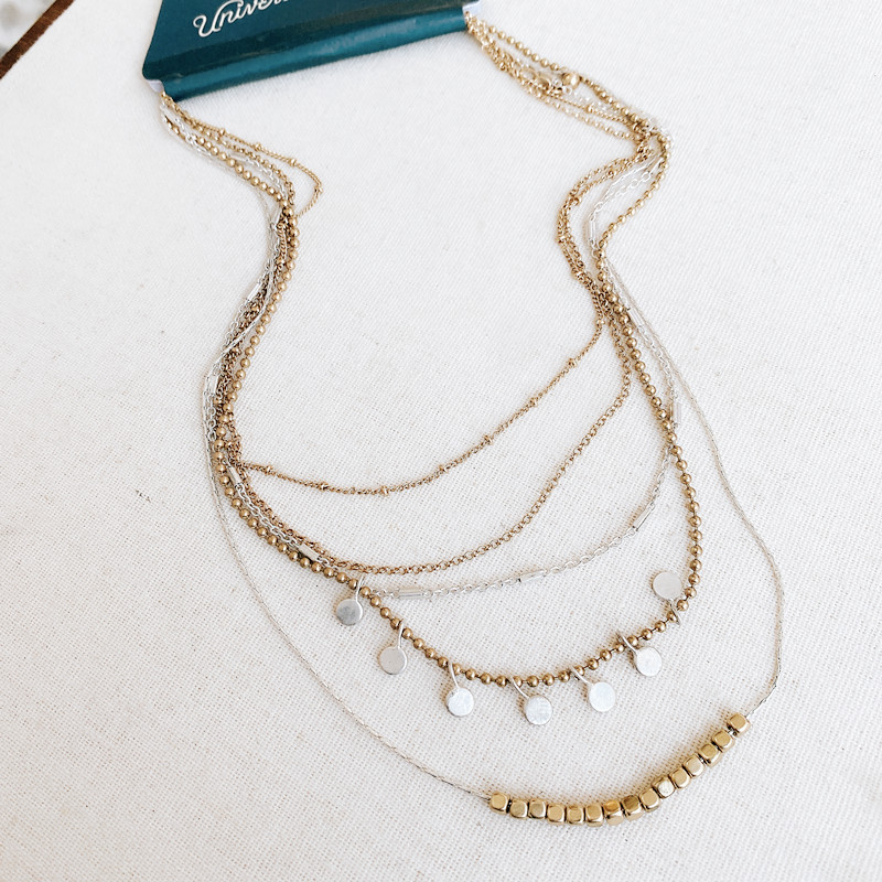 美国潮牌【Universal Thread】原单设计多层高级吊坠项链