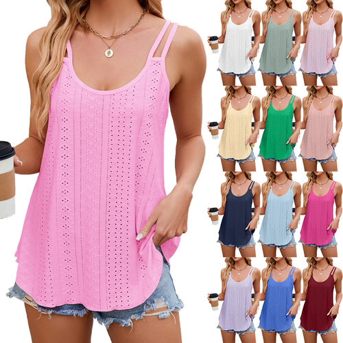 Large size round neck women's base camisole vest top 上衣