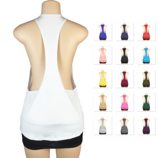 round neck fun Backless top vest strapless 抹胸上衣 hollow