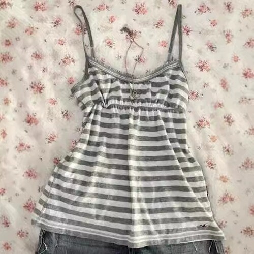 Casual Harajuku Fashion Straps Summer Sweet Cool Waist Top