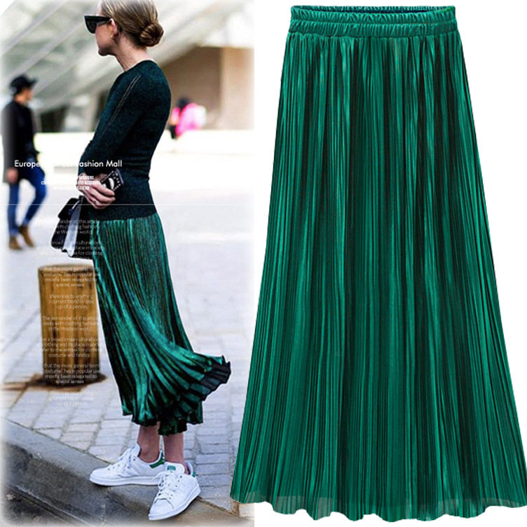 Women chifon skirt 高腰雪纺长裙女装百搭百褶裙 长款显瘦半身裙在类目 女装/女士精品, 半身裙中 - 来自Buy2taobao.com提供专业的淘宝代购服务