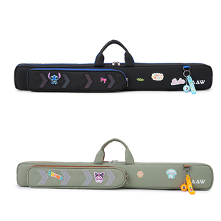 大头杆包防泼水台球杆包反光加厚袋1/2轻便九球杆套5孔小巧防磕碰