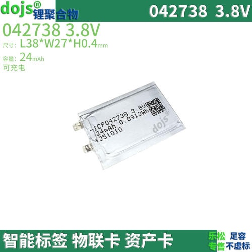 DOJS锂电池042738门禁标签
