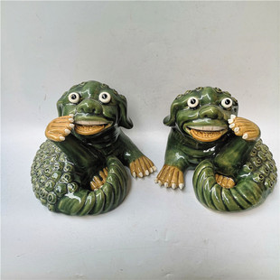 石湾公仔陶瓷家居装饰摆件纯手工客厅吉祥物桌面地柜彩釉大貔貅