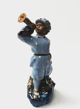 陶瓷桌面人物摆件文革家居装饰