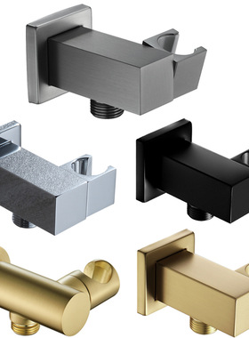 YJB枪灰色拉丝金手持花洒座家装主材淋浴喷淋头支架浴室卫浴配件