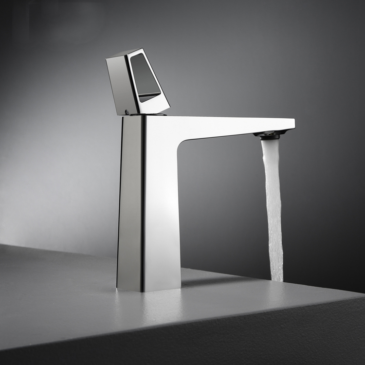 创意黑色全铜面盆龙头卫生间冷热水龙头家用台上盆洗手盆单孔龙头