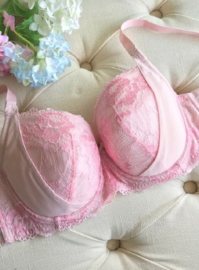 外贸日单大码E罩杯胖MM舒适文胸85C85D85E四色粉色肤色紫色墨绿色