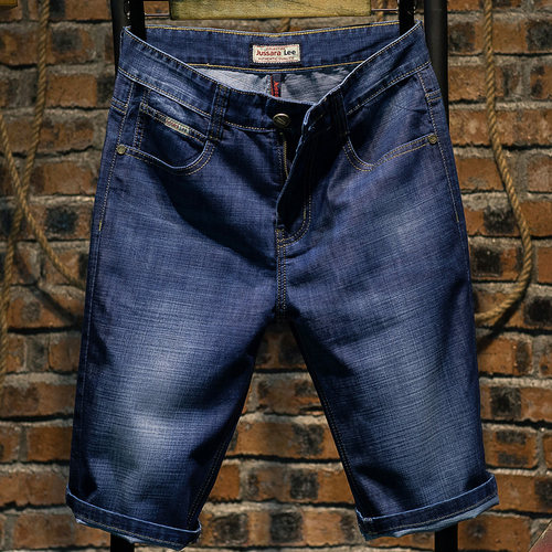 修身夏季薄款大码5分牛仔短裤